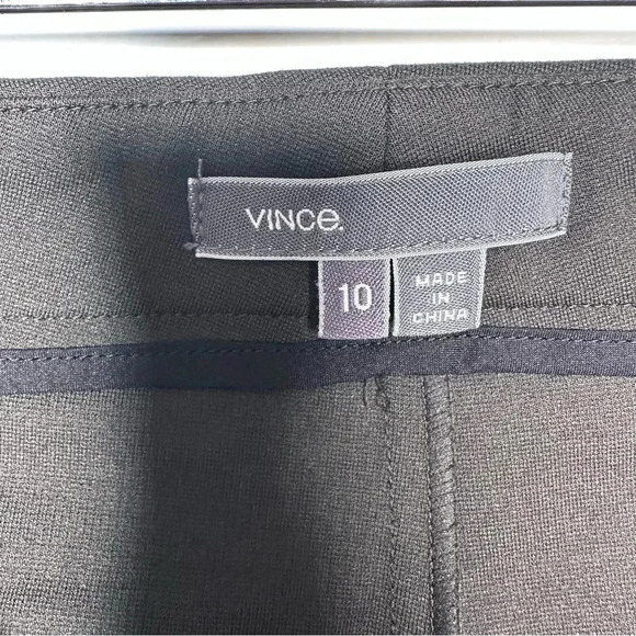 Vince Army Green Ponte’ Ankle Zip Legging Pants Size 10 - Picture 7 of 10